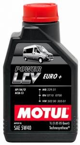 MOTUL POWER LCV EURO+ 5w40 SN/CF C3 1л., масло моторное для лёгк. коммерч. а/м